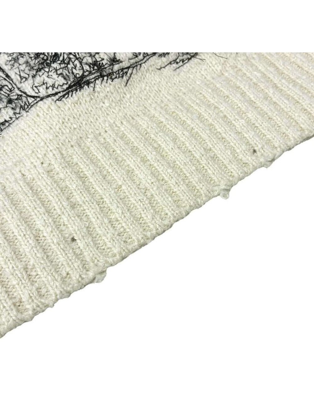 Dior Toile de Jouy Scottish Blend Knit Sweater Ivory Black - Picture 9 of 9